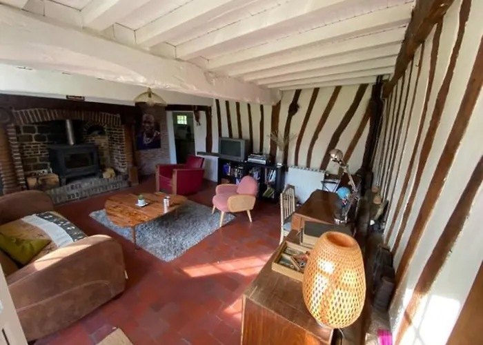 Belle Longere Normande, Cheminee Et Jardin Arbore Σπίτι διακοπών